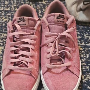 Nike Pink Suede Sneakers Lifestyle Design